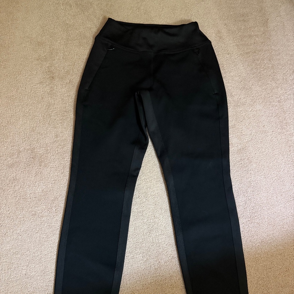 Athleta Size 0 Fleece Lined Black winter leggings